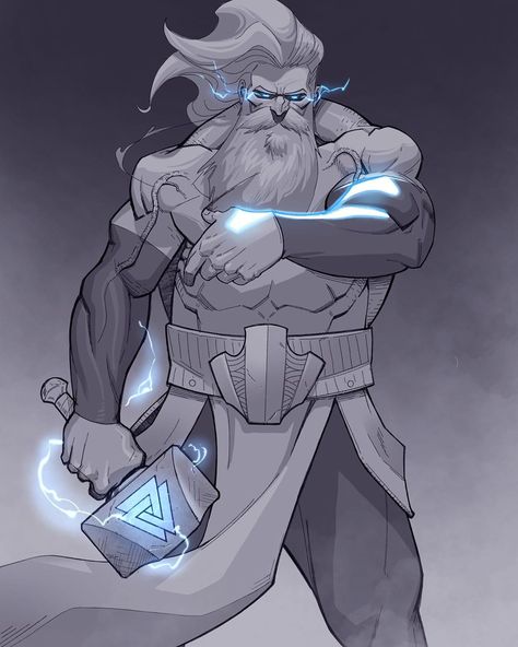 Thor Art, Thor Comic, Heroic Fantasy, Chat With Friends, Mythology Art, Character Design Male, Superhero Art, Dnd Characters, Marvel Art