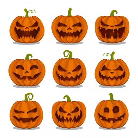 Colección de calabazas halloween sobre f... | Premium Vector #Freepik #vector #fondo #fiesta #diseno #halloween Pumpkin Carving Aesthetic, Carving Aesthetic, Calabazas Halloween, Pumpkin Cravings, Halloween Pumpkin Carving Stencils, Set Background, Creative Pumpkin Carving, Halloween Pumpkin Designs, Zucca Halloween