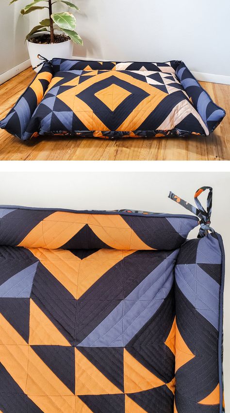 Dog Bed Pattern, Dog Bed Sewing Pattern, Suzy Quilts, Colorful Hairstyles, Quilt Pattern Download, Diy Dog Bed, Dog Quilts, Costura Diy, Dog Bed Large