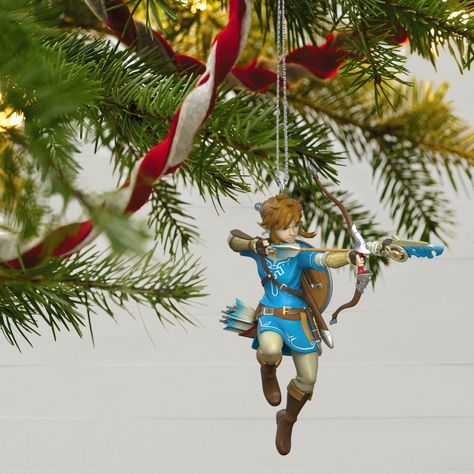 Zelda Ornament, Legend Of Zelda Link, Plastic Christmas Tree, Hallmark Christmas Ornaments, Link Zelda, Baby First Christmas Ornament, Hallmark Keepsake Ornaments, Hallmark Christmas, Hallmark Ornaments