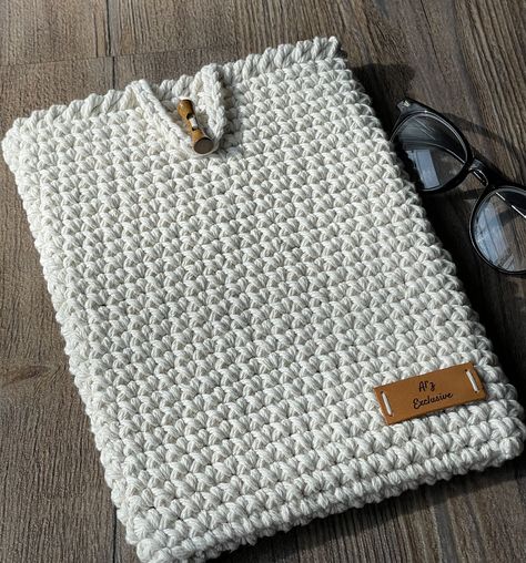 Crocheted Ipad Case, Macrame Laptop Sleeve, Tablet Cover Crochet, Tablet Case Crochet, Ipad Cover Crochet, Ipad Crochet Case, Ipad Case Crochet, Kindle Crochet Cover, Crochet Ipad Sleeve