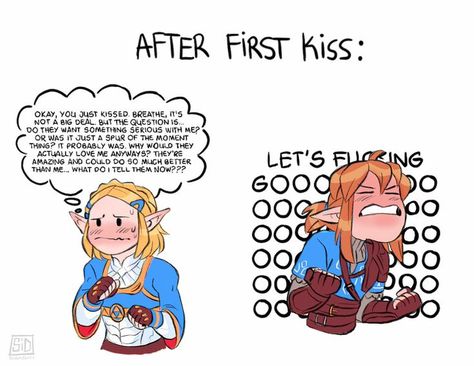 After First Kiss, Zelda Funny, This Meme, Link Zelda, I Wish I Was, Zelda Art, Legend Of Zelda Breath, Zelda Breath, Breath Of The Wild