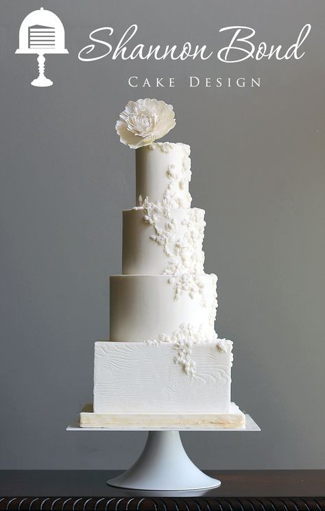 Bas Relief Wedding Cake 1sbcd Stunning Cakes, Elegant Cake, Wedding Cake Alternatives, Creative Wedding Cakes, Brides Cake, White Cakes, White Elegance, Cake Studio, Cake Inspo