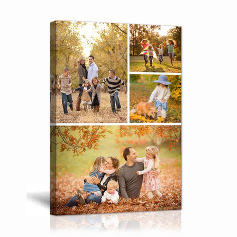 PRICES MAY VARY. 💖Custom Photo Collage Canvas Print: Personalized photo collages combine multiple pictures into one, helping you capture life's most precious memories, it is the perfect solution for displaying wedding photos, graduation photos, vacations, family, baby photos and other occasions, or as a unique personalized gift for friends and relatives. 💖Premium Canvas and Wood Frame: All of our custom collage prints paintings are created with premium canvas material and certified eco-friendl Canvas Photo Collage, Family Photo Canvas, Collage Prints, Wedding Photo Display, Photo Collage Canvas, Meaningful Photos, Collage Canvas, Photo Collage Gift, Multiple Pictures