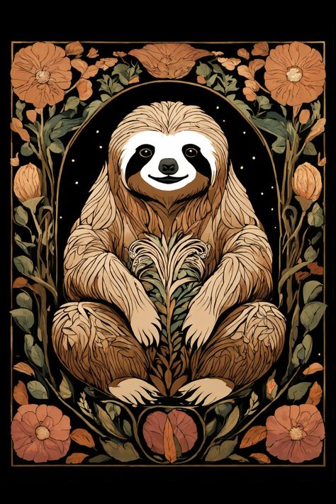 Adorable Sloth Classic T-Shirt Sloth Illustration, Sloth Art, Sloth, Classic T Shirts, Wallpapers, For Sale, T Shirt, Art