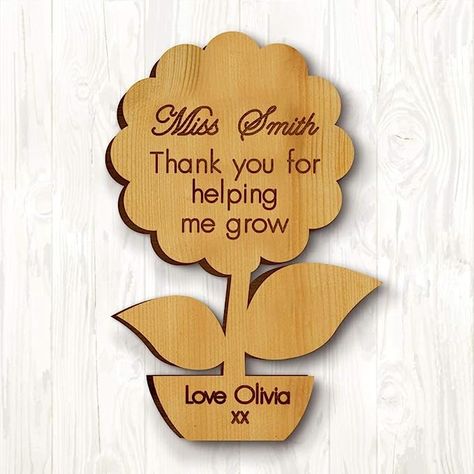 Personalised Teacher Gifts: Personalised engraved wooden fridge magnets, end of term teacher gifts leaving thank you present. teacher gifts for women man, Let your teacher know that his love and help for you will always be in your heart. Thank You Teacher Gifts from Students: These personalised wooden fridge magnets teacher appreciation gifts for teachers can be considered a thoughtful gift for your nanny, teacher, tutor, tutor, etc.thank you gift for your teachers to show your appreciation. Dim Personalised Teacher Gifts, Wooden Fridge, Girls Teacher, Graduation Flowers, Teacher Thank You Cards, Thank You Presents, Magnetic Tape, Graduation Presents, End Of Term