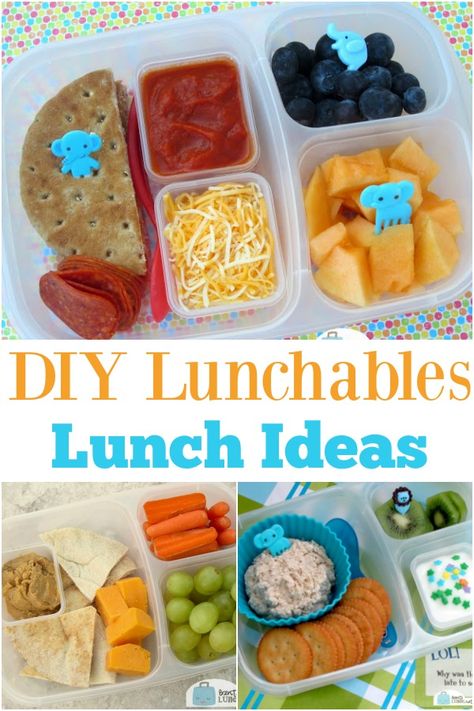 Instead of going to the store, make your own lunchables with your kids' favorite food ideas! #schoollunch #bentolunch Make Your Own Lunchables, Homemade Lunchables Kids, Diy Lunchables Kids, Lunchables Diy For Kids, Frog Snacks, Lunchables Diy, Homemade Lunchables, Lunchable Ideas, Diy Lunchables