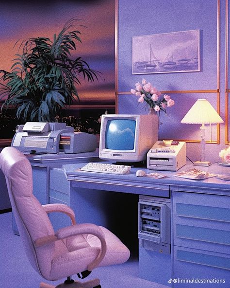 80s Penthouse, 80s Interior Design, 80s Home, 80s Interior, Vaporwave Wallpaper, Retro Interior Design, Vice City, New Retro Wave, Liminal Space