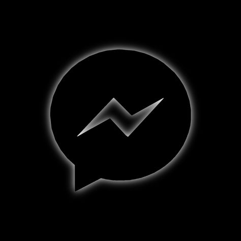 Black Icons Messenger, Facebook Dark Icon, Facebook Icon Aesthetic Black, Messenger Icon Aesthetic Black, Dark Facebook Icon, Facebook Icons Aesthetic, Messenger Black Icon, Messenger Logo Black, Messenger Logo Aesthetic