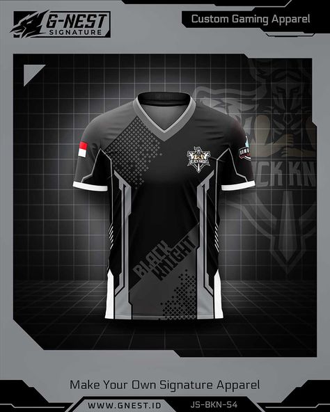 Jersey Esport / Gaming JS-BKN-S4 Custom Gaming Apparel by gnest.id Jersey Esport Gaming, Gaming Jersey Design, Esport Jersey Design, Jersey Layout, Jersey Esport, Jersey Design Ideas, Best Basketball Jersey Design, Jersey Gaming, Sports Apparel Design