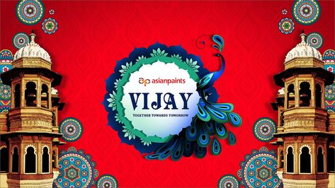 Asian Paints Event in Jaipur Look and Logo on Behance Asian Paints, Event Stage, Event Logo, Rangoli Designs Images, Event Themes, Event Poster, Design Language, Rangoli Designs, Corporate Events