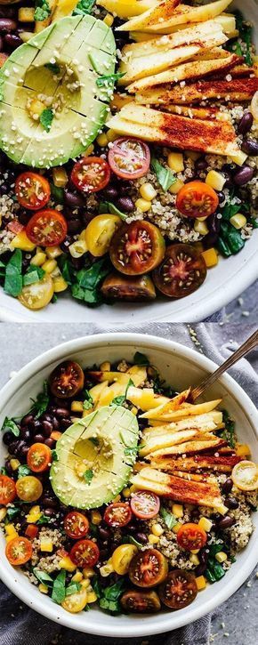 Chili Mango Zesty Quinoa Salad! #glutenfree #vegan #recipe Recipes Ramen, Zesty Quinoa Salad, Recipes Kale, Loin Recipes, Recipes Pizza, Quinoa Salad Recipe, Summertime Salads, Recipes Potato, Chili Mango