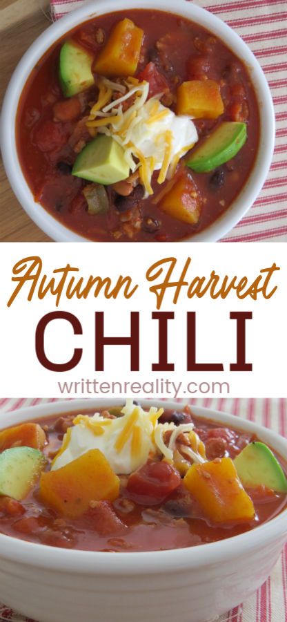 Harvest Chili, Fall Chili, Chili Ingredients, Mouthwatering Recipes, Fall Food, Bowl Of Soup, Autumn Harvest, Healthy Soup Recipes, Mexican Recipes