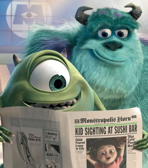 Monsters Inc University, Mike And Sully, Mike And Sulley, Disney Monsters, Mike Wazowski, Film Disney, Bd Comics, Arte Disney, Pixar Movies