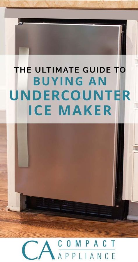 The Ultimate Guide to Buying an Undercounter Ice Maker Outdoor Kitchen Appliances, Ice Machine, White Kitchen Cabinets, Ice Maker, Outdoor Kitchen Design, Kitchen Remodeling, Kitchen Remodel Idea, Wet Bar, Kitchen Pantry