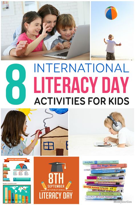 8 Exciting International Literacy Day Activities For Your Kids: Participating in the Literacy Day activities not only entertains your kids but also helps you promote reading and learning among your kids. International Literacy Day Activities, Literacy Day Activities, Dolphin Facts For Kids, World Literacy Day, Intentional Teaching, Dolphin Facts, What Day Is Today, Literacy Activities Preschool, International Literacy Day