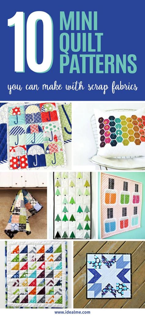 Simple Fabric Crafts, Quilt Sewing Room, Small Quilt Projects, Scraps Of Fabric, Mini Quilt Patterns, Charm Quilt, Miniature Quilts, Scrap Fabric, Wall Quilts