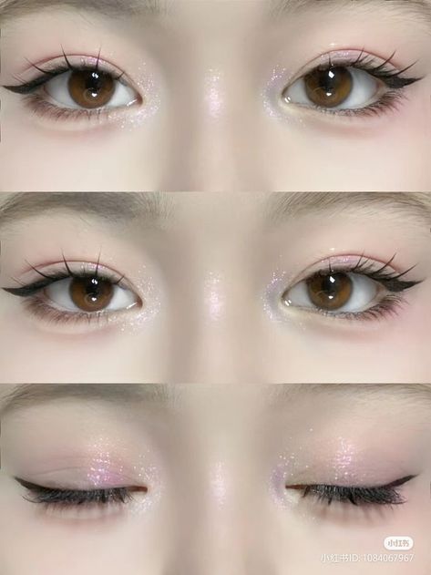 Korean Makeup Trends, Membentuk Alis, Douyin Makeup, Soft Makeup Looks, Doll Eye Makeup, Korean Eye Makeup, Ulzzang Makeup, Ethereal Makeup, Lips Makeup