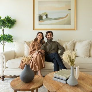 Step inside a pared-back Mumbai apartment with modern Indian interiors | Architectural Digest India Anushka Ranjan, Aditya Seal, Hollywood Style Mirror, Indian Apartment, Mumbai Apartment, Son Bedroom, Rustic Backdrop, Indian Interiors, Minimalist Apartment