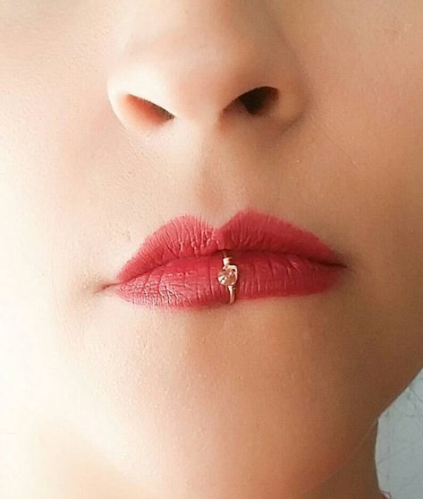 Labret Lateral, Ring Lip Piercing, Fake Lip Piercing, Lip Cuffs, Lip Piercing Ring, Double Nose Ring, Fake Lip Ring, Rhinestone Ear Cuff, Piercing Clip