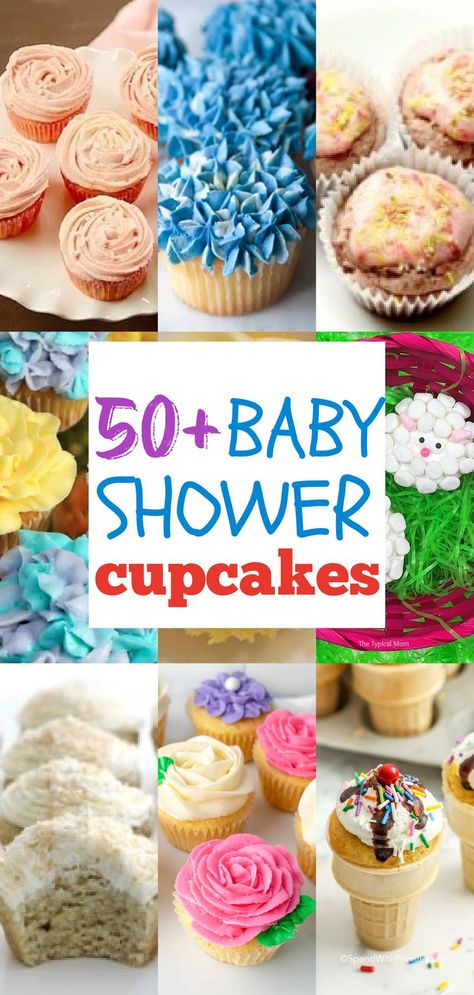 These recipes for DIY baby shower cupcakes will make the perfect dessert to serve at your upcoming festivities. Get creative with our list of ideas, or come up with something custom-made yourself! Cupcakes For Baby Shower Boy, Boy Baby Shower Cupcake Ideas, Baby Boy Cupcake Ideas, Baby Shower Cupcakes Boy, Baby Shower Cupcakes Girl, Baby Boy Shower Cupcakes, Baby Shower Cupcake Ideas, Baby Shower Cupcakes Neutral, Cupcakes For Baby Shower