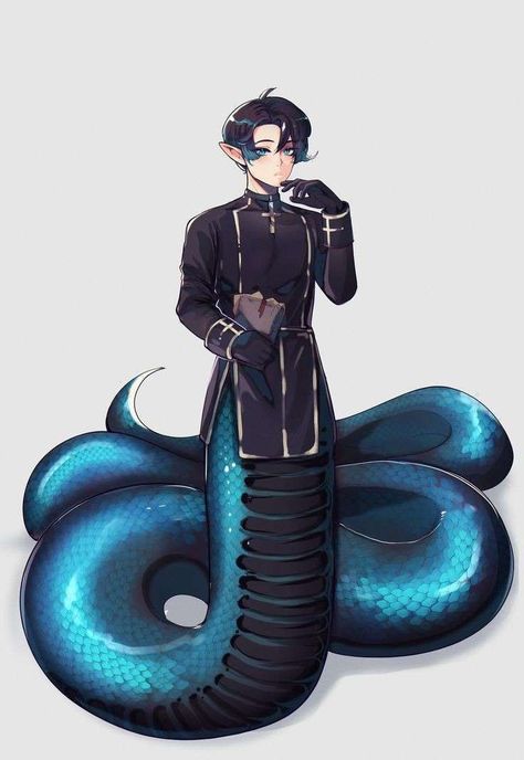 Snake Humanoid Male, Snake Male Character, Human Snake Oc, Anime Snake Man, Male Naga Character Design, Snake Human Hybrid Male, Naga Male Snake, Half Snake Half Human Male, Naga Oc Male