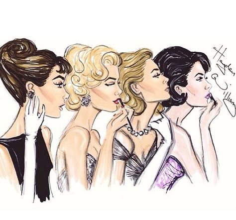 What I call the Hollywood Four. Audrey Hepburn, Marilyn Monroe, Grace Kelly and Elizabeth Taylor. Audrey Hepburn Marilyn Monroe, Oud Hollywood, Hollywood Vintage, Hayden Williams, Barbie Mode, Mae West, Gene Kelly, Dita Von Teese, Hollywood Glam