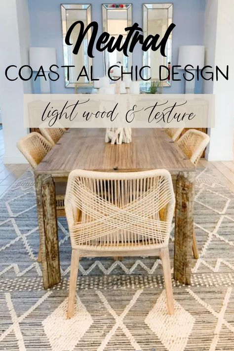 Coastal Blues, Vibey Room, Colored Furniture, Coastal Dining Room, Modern Coastal Decor, House Decor Ideas, Beach House Interior Design, Interior Design Per La Casa, Coastal Interiors Design