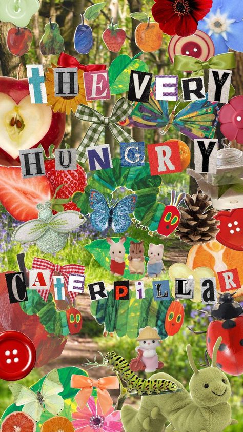 #theveryhungrycaterpillar #caterpillar #the #very #hungry #fruits Very Hungry Caterpillar Aesthetic, The Very Hungry Caterpillar Aesthetic, Hungry Caterpillar Aesthetic, Hungry Caterpillar Painting, Caterpillar Aesthetic, Caterpillar Art, The Hungry Caterpillar, Apple Aesthetic, Weird Girl