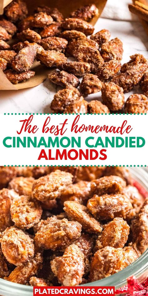 Cinnamon Candied Almonds, Candied Almonds Recipe Crockpot, Candied Nuts Easy Stove Top, Cinnamon Sugar Glazed Almonds, Air Fryer Cinnamon Almonds, Cinnamon Almonds Crockpot, Praline Almonds Recipe, Cinnamon Glazed Almonds, Sweet Roasted Almonds