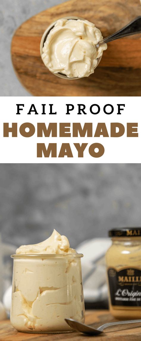 Fail Proof Homemade Mayonnaise in the Food Processor | Lifestyle of a Foodie Easy Mayo Recipe, Easy Mayonnaise Recipe, Homemade Cheese Dip, Homemade Mayonnaise Recipe, Lifestyle Of A Foodie, Mayo Recipe, Homemade Mayo, Mayonnaise Recipe, Homemade Condiments