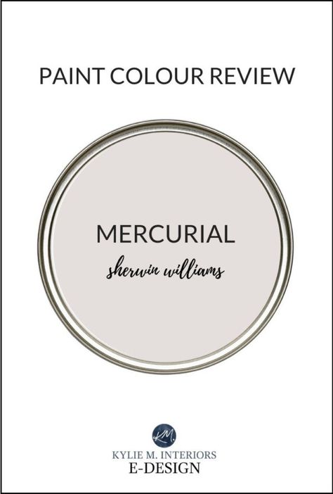 Paint Colour Review: Mercurial Sherwin Williams Designer Edition - Kylie M Interiors Sherwin Williams Lullaby, Sherwin Williams Popular Gray, Violet Paint Colors, Popular Neutral Paint Colors, Kylie M Interiors, Blue Gray Paint Colors, Taupe Paint, Greige Paint Colors, Greige Paint