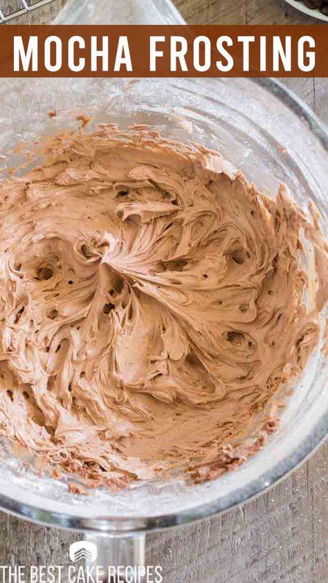 Coffee Icing Recipe, Chocolate Dessert Ideas, Coffee Frosting Recipe, Coffee Icing, Mocha Frosting, Cake Filling Recipes, Frosting Recipes Easy, Decadent Chocolate Desserts, Cake Frosting Recipe