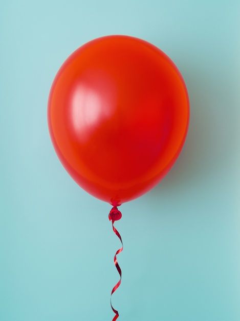 Red balloon on blue background Premium P... | Premium Photo #Freepik #photo #background #birthday #party #blue Balloon Reference Photo, Balloon Reference, Balloon Collage, Balloons Pictures, Birthday Party Blue, Images Pop Art, Balloon Photo, Balloons Photography, Background Birthday