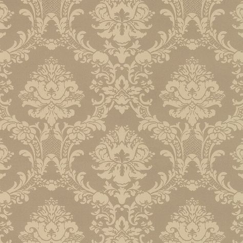 Charlton Home Cael 32.7' L x 20.5" W Wallpaper Roll | Wayfair Gold Damask Wallpaper, Vinyl Roll, Grey Dining Room, Classic Wallpaper, Trellis Design, Floral Damask, Vinyl Rolls, Damask Wallpaper, Damask Print