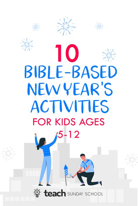 New Year Bible Study For Kids, New Years Eve Bible Lesson For Kids, Children’s Church Lessons For New Years, New Years Object Lesson Sunday School, New Year’s Eve Church Service, Kids Church New Years Lesson, New Year Church Activities For Kids, New Year Youth Group Lessons, Youth Group New Years Lesson