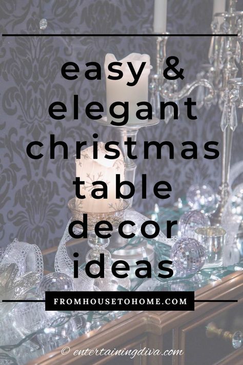 Christmas Table Decor Ideas, Elegant Christmas Table, Tablescape Christmas, Elegant Christmas Centerpieces, Christmas Dinner Table Settings, Xmas Table Decorations, Christmas Table Decoration, Table Decoration Ideas, Inexpensive Christmas