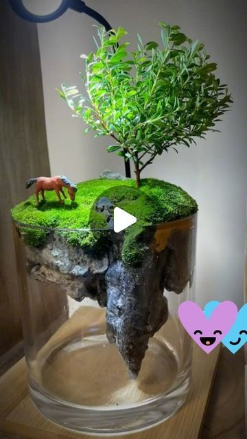 Itsy Bitsy Artsy I Art & Craft I Creative DIY on Instagram: "Unveiling the intricate charm of my handcrafted mini landscape – a perfect blend of nature's elegance and artistic finesse.🌲🌳🐴🏡 Elevate your space with this unique home decor masterpiece.   Please follow me @itsy_bitsy_23  #Artistry #CraftedBeauty #HomeDecor #MiniLandscape #ArtfulLiving #NatureInspired #HandmadeMagic #ArtisanCraft #UniqueCreations #ArtisticExpression #CreativeSpaces #ArtfulDesign #CraftedWithLove #HomeAccents #ArtistryInEveryDetail #EleganceUnveiled #ArtisanalCrafting #NatureArtistry #ArtisticHome #HandmadeInspirations #DecorInspo #CraftedElegance #ExpressiveArt #ArtfulLiving #HandcraftedJoys" Beer Bottle Cap Crafts, Orchid Plant Care, Mini Landscape, Las Vegas Luxury, Moss Decor, Front Yard Garden Design, Bottle Cap Crafts, Amazing Video, Small Space Kitchen