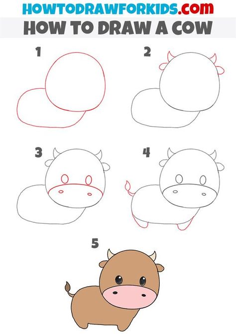 How to Draw a Cow Drawings step by step for kids #drawingsstepbystepforkids Drawing ideas #drawingideas Drawing ideas for kids #drawingideasforkids 1.411 Cow Drawing Easy, Cow Drawings, Easy Elephant Drawing, Draw A Cow, Christmas Drawings For Kids, Easy Halloween Drawings, Thanksgiving Drawings, Drawing Easy Step By Step, Drawing Ideas For Kids