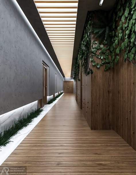 Corridor on Behance Corridor Interior Design Home, Long Corridor Design, Decoration Ideas For Kindergarten, Corridor Interior Design, Hotel Corridor Design, Cool House Interior, Decoration Ideas For School, Corridor Decoration, Hotel Corridor