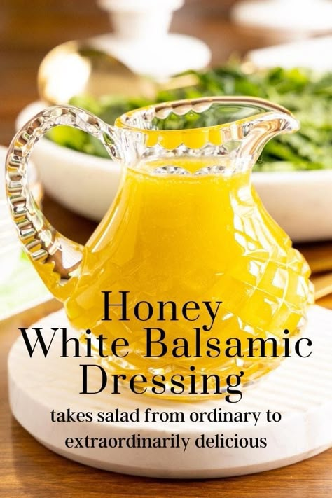 White Balsamic Dressing, Salads Dressing, Recipe With Ginger, Dinner 2023, White Upper Cabinets, White Balsamic Vinaigrette, Simple Salads, Dorm Food, Salad Dressing Recipes Healthy