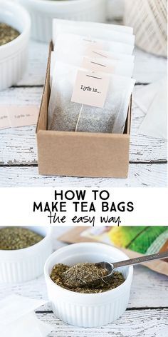 Make Tea Bags, Diy Tea Bags, Diy Tea, Homemade Tea, Herbal Teas Recipes, Make Tea, For Me, Bags Diy, Tea Diy