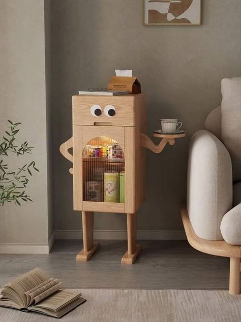 Facebook Wooden Robot, Diy Kids Furniture, Children Furniture, Furniture Design Inspiration, Retro Bedrooms, Craft Storage Furniture, Pallet Furniture Bedroom, Kids Interior Room, House Furniture Design