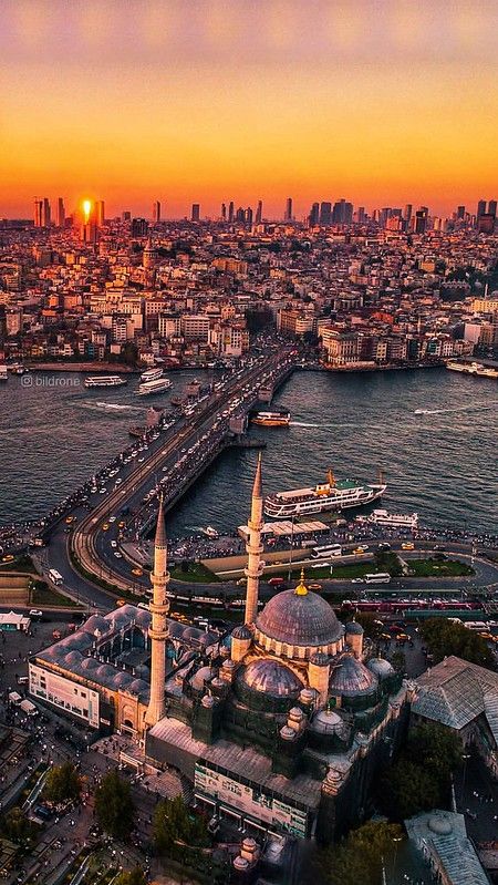 City - Turkey - ISTANBUL - Panorama, Sunset-01 | Helmut Schopper | Flickr Istanbul Turkey Photography, Istanbul Photography, Istanbul City, Turkey Photos, Turkey Destinations, Istanbul Travel, Beautiful Mosques, Hagia Sophia, Turkey Travel