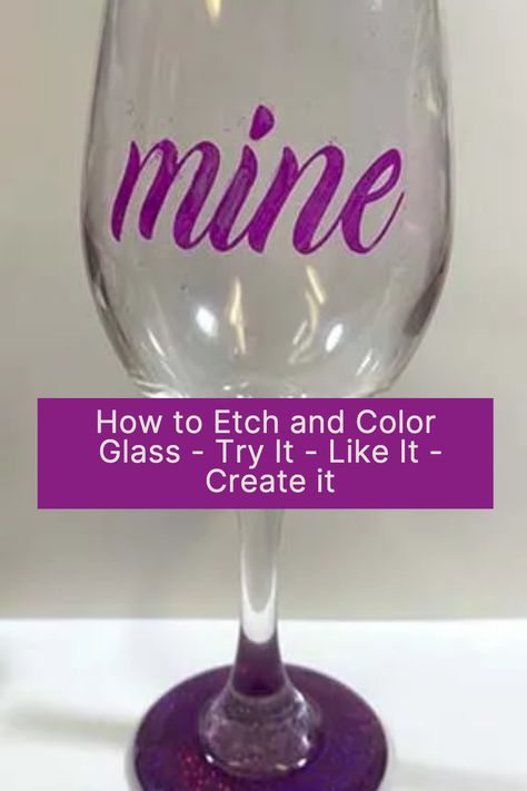 How to etch and color glass with etchall creme. Alcohol Ink Glass Etching, Color Etched Glass Diy, Coloring Etched Glass Diy, How To Color Etched Glass Diy, Etch Glass Diy, How To Etch Glass Diy, Etching Wine Glasses, Etch Glass With Cricut, Colored Glass Etching