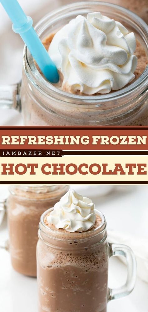 Dessert Drinks Nonalcoholic, Summer Drink Recipes Nonalcoholic, Blended Drink Recipes, Christmas Drinks Nonalcoholic, Nonalcoholic Drink, Summer Drinks Nonalcoholic, Drink For Summer, Christmas Drinks Recipes, Craving Chocolate