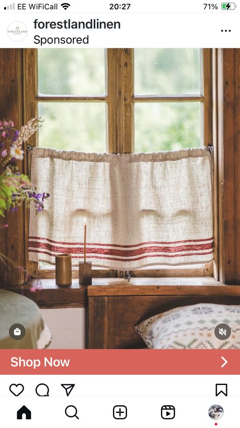 France House, Rustic Window Treatments, Farmhouse Kitchen Curtains, Curtains Classic, Classic French Style, Rustic Window, French Country Design, Style Français, Kitchen Curtain