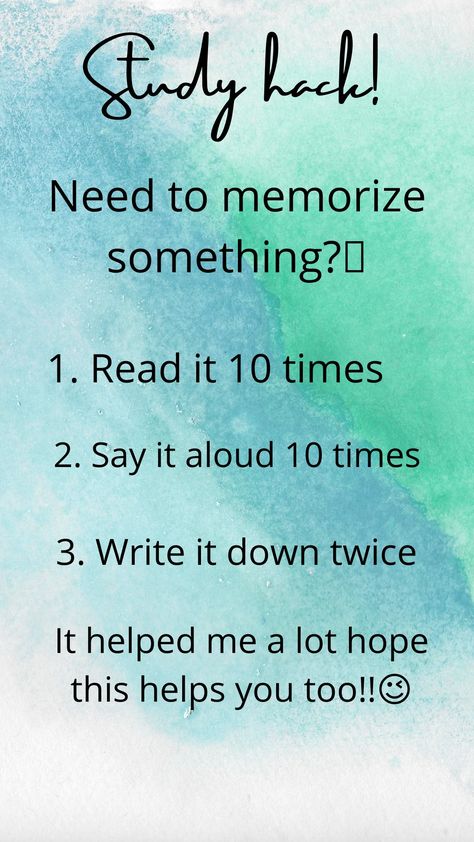 Study hack!! Need to memorize something? this will work! How To Learn Answers Quickly, How To Memorize Something Fast, How To Learn Big Answers Fast, How To Study Long Answers, Fun Ways To Study For Exams, How To Memorize Faster For Exams Tips, How To Write Answers In Exam, How To Learn Answers Fast, How To Memorize Quickly