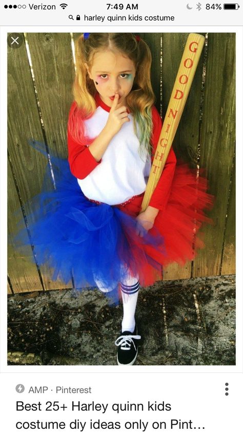 Harley Quinn Costume Kids, Harley Quinn Costume Diy, Pictures Of Kids, Harley Quinn Halloween Costume, Tutu Tutorial, Harley Quinn Halloween, Diy Costumes Women, Cheap Halloween Costumes, Harley Quinn Costume