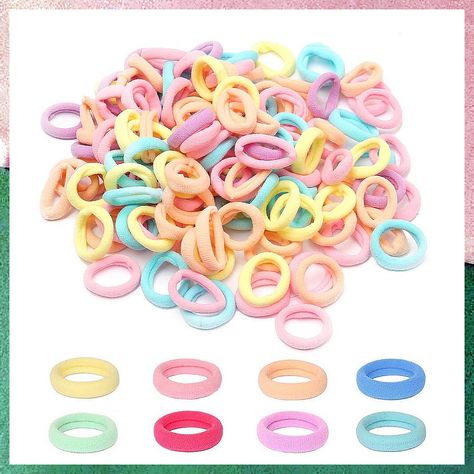 200Pcs Baby Hair Ties, Cotton Toddler Hair Ties for Girls and Kids 1 Inch Multicolor Seamless Hair Bands For Kids, Baby Hair Ties, Denture Adhesive, Cotton Hair, Multi Colored Hair, Band Kid, Elastic Hair Ties, Nature Kids, Elastic Hair Bands